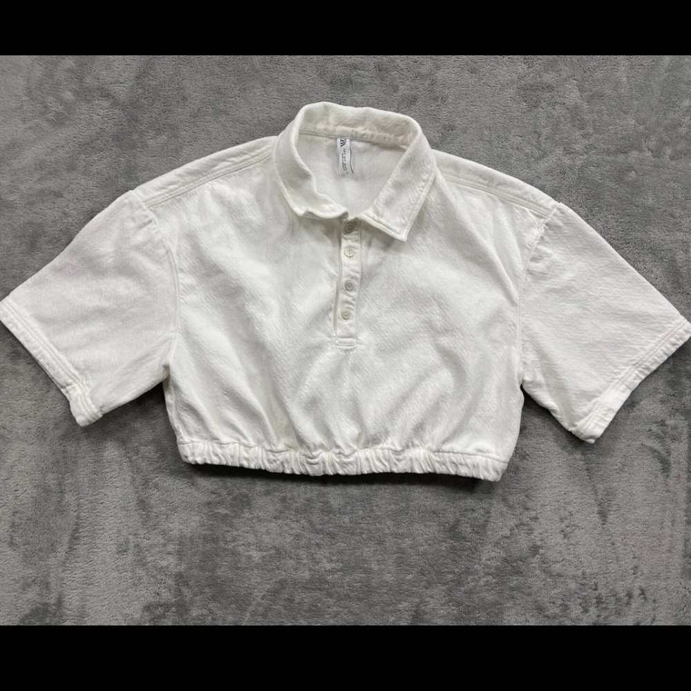Zara Cotton Crop Top